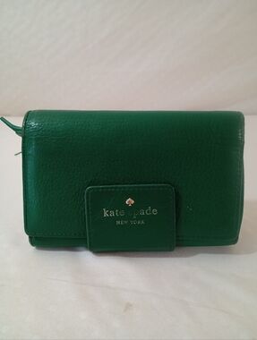 kate spade Green Leather Wallet